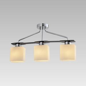 PREZENT 75458 FIRENZA stropní svítidlo 560 mm 3xE27 / 60W, chrom / Wengue / bílá