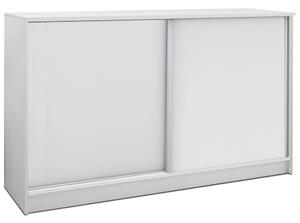 Komoda MINI | 150 cm | bílá | posuvná dvířka