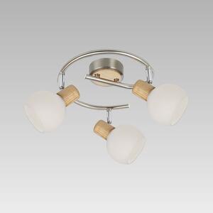 PREZENT 75567 TONG stropní svítidlo 456 mm 3xE14 / 25W, NS / světlé dřevo / bílá