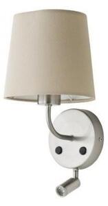 Redo 01-1151 SN PICCADILLY STRU AP interiérové nástěnné svítidlo E27 1X42W + LED 290 lm saténový nikel