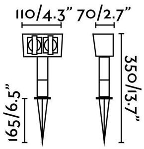 FARO 73100 GARTEN-1 zásuvkový sloupek černý - FARO
