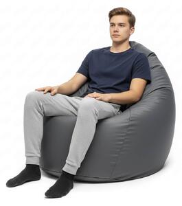 Sedací pytel Primabag Mega Sako ekokůže šedá