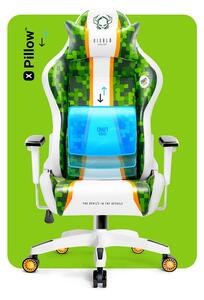 Herní židle Diablo X-One 2.0 Craft Normal Size: Bílo-zelená Diablochairs 56-VT65-QD71