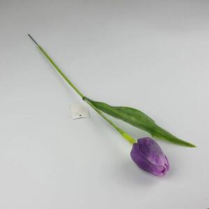 Umělý tulipán fialový- 43 cm, č. 19
