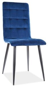 SIGNAL SIG Jídelní židle OTTO velvet modrá