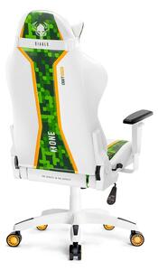 Herní židle Diablo X-One 2.0 Craft Normal Size: Bílo-zelená Diablochairs 56-VT65-QD71
