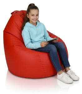 Sedací pytel Primabag Sondo ekokůže červená