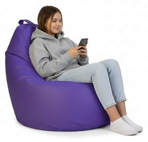 Sedací pytel Primabag Sondo ekokůže fialová