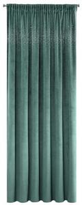 Luxusní sametový stínící závěs tyrkysové barvy 140 x 270 cm