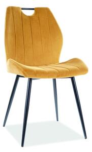 SIGNAL SIG Jídelní židle ARCO velvet žlutá