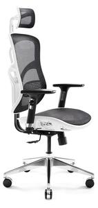 Ergonomická židle DIABLO V-BASIC: bílo-černá Diablochairs NN-U9FW-O8QY