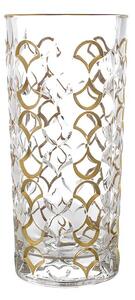 KŘISTÁLOVÁ VÁZA BOHEMIA PRESTIGE ARABESQUE GOLD 280MM