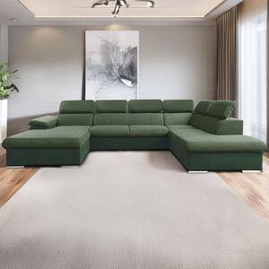 Sedací souprava COOL II | 191x343x220 cm | rozkládací + 2x úložný prostor | LEVÁ | zelená 11/31