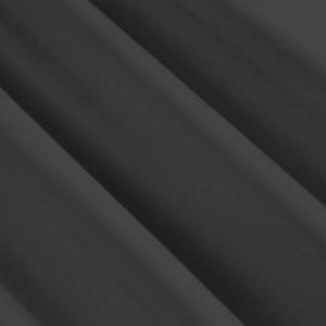 Jednobarevné závěsy do ložnice tmavě šedé barvy 135 x 270 cm
