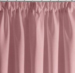 Jednobarevné závěsy na kolíčky v růžové barvě 140 x 270 cm