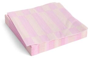Papírové ubrousky Pattern Lunch Light Pink/Rose – set 20 ks
