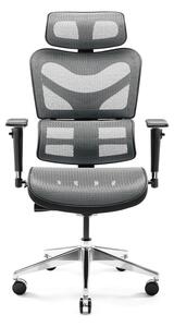 Kancelářská ergonomická židle Diablo V-Commander: černo-šedá Diablochairs 68-DVBO-6KIF