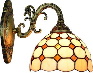 Brilagi - Tiffany vitrážová nástěnná lampa DORAN 1xE27/40W/230V