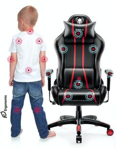 Dětská herní židle Diablo X-One 2.0 Kids Size: černo-červene Diablochairs C0-P71Y-HCGG