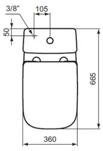 Ideal Standard T453001 - Záchodové prkénko I.LIFE A bílá