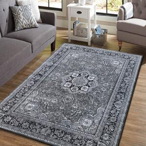 Vintage vzorovaný koberec do obýváku šedé barvy Šířka: 160 cm | Délka: 220 cm