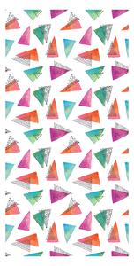 Tapeta - Barevné trojúhelníky ve studených tónech
