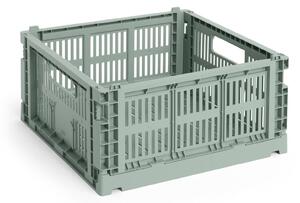 Skládací přepravka Colour Crate Medium Square Sage Green