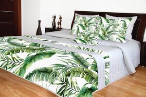 Luxusní přehozy na postel s potiskem listů