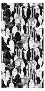 Tapeta - Kaktusy, černobílé