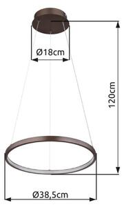 GLOBO 67192-19BR RALPH závěsné svítidlo D385mm LED 19W/980lm 3000K kávová