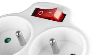 Rozbočovací zásuvka s vypínačem 2Z + USB-C + USB-A