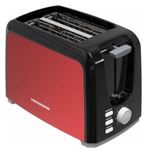 Heinner HTP-700BKRD - Topinkovač s dvěma otvory 700W/230V červená/matný chrom