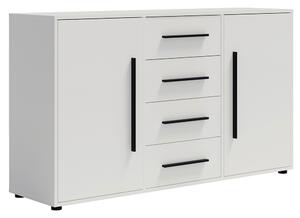 MAXIONE b | komoda K2D4SZ MX-02 | 150 cm | bílá mat
