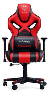 Herní židle Diablo X-Fighter Normal Size: černo-červená Diablochairs KA-OHKA-50XX