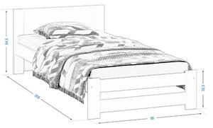Magnat Bílá postel Millo 90 x 200 cm
