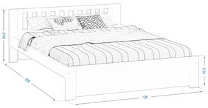 Magnat Bílá postel Molly 120 x 200 cm