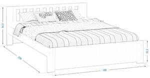 Magnat Bílá postel Molly 160 x 200 cm