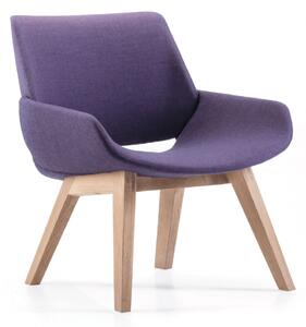 Designová křesla Monk Easy Wood Base Armchair