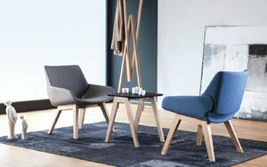 Designová křesla Monk Easy Wood Base Armchair