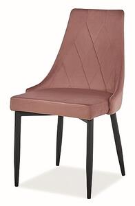 SIGNAL SIG Jídelní židle Trix B velvet růžová