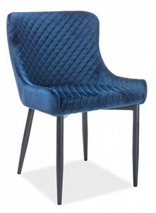 SIGNAL SIG Jídelní židle/křesílko Colin B velvet modré