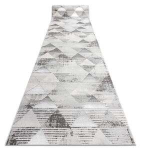 Běhoun LIRA E1627 Trojúhelníky geometrický, strukturální, glamour - šedý