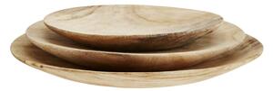 Dřevěné talíře Wood - set 3 ks