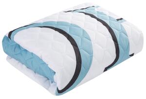Luxusní barevný přehoz na postel s jemným prošíváním