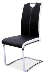 SIGNAL SIG Jídelní židle H341 černá/boky bílé
