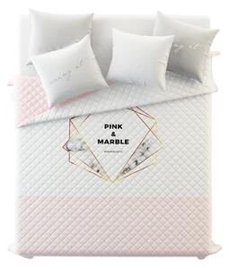 Kvalitní přehoz na postel v jemné růžové barvě 220 x 240 cm