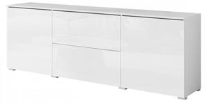 TV skříňka/stolek Sawoti 181, Barva: černý grafit, Osvětlení: osvětlení LED - bílé 5903211409387