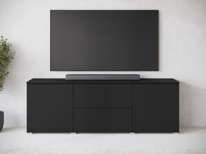 TV skříňka/stolek Sawoti 181, Barva: černý grafit, Osvětlení: bez osvětlení 5903211408397