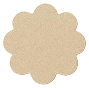 Vopi Kusový koberec Eton béžový květina - 120x120 kytka cm
