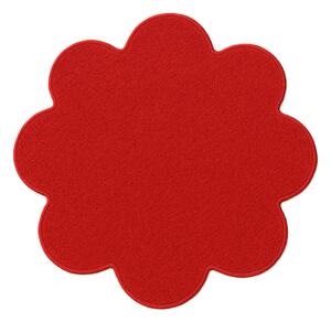 Vopi Kusový koberec Eton červený květina - 120x120 kytka cm